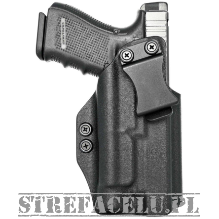 Kabura wewnętrzna prawa do pistoletu Glock 17/19/22/23/26/27/31/32/33/34/45 z TLR-1, RH IWB kydex, kolor: czarny