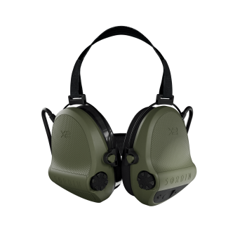 Słuchawki aktywne nakarkowe Sordin Supreme X2 - GEL - Zielone - 301006-20G