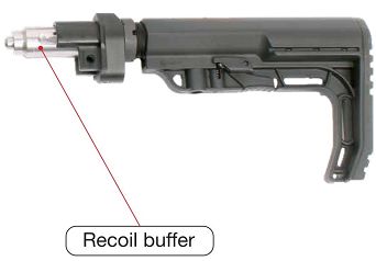 Adapter B&T w komplecie z kolbą MFT ze sprężyną odrzutu i amortyzatorem hydraulicznym, BT-500038