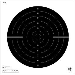 Tarcza strzelnicza pistolet szybkostrzelny - Psz-25m - pierścieniowa - 10szt.