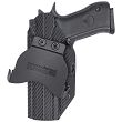 Kabura zewnętrzna prawa do pistoletu IWI Jericho 941 FS9 stalowy szkielet Mid Size, RH OWB kydex, kolor: carbon
