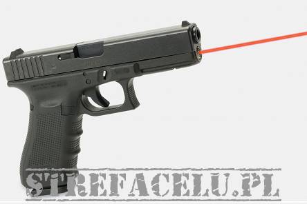 Wskaźnik laserowy w żerdzi do pistoletu Glock 17, 34 Gen4 only - Czerwony - Lasermax LMS-G4-17