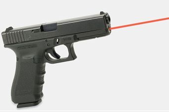 Wskaźnik laserowy w żerdzi do pistoletu Glock 17, 34 Gen4 only - Czerwony - Lasermax LMS-G4-17