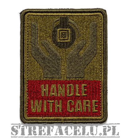 Patch 5.11 HANDLE WITH CARE PATCH kolor: GREEN