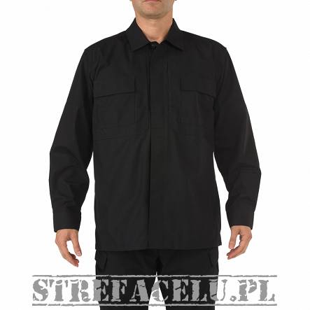 Koszula męska z długim rękawem 5.11 RIPSTOP TDU SHIRT BLACK