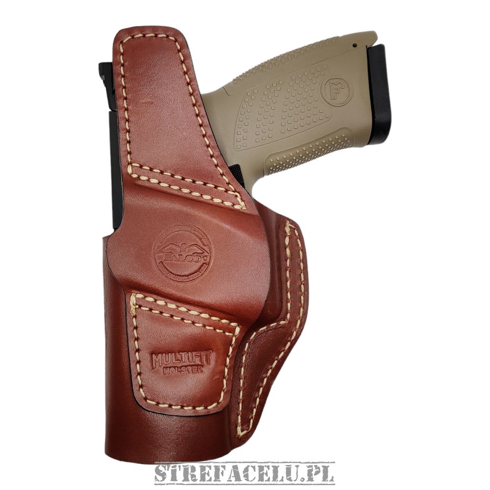 Kabura skórzana IWB/OWB AM02-2330 MultiFit Compact, RH, kolor: Brązowy Falco Holsters