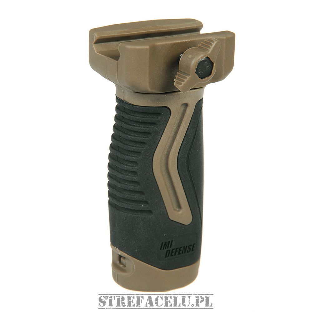 Chwyt RIS OVG przedni pionowy IMI-ZG105 Overmolding Vertical Grip czarno-piaskow