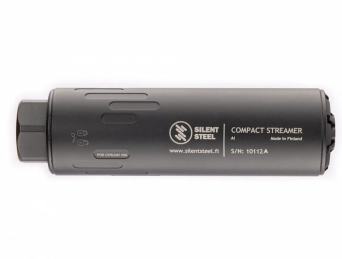 Tłumik huku SilentSteel Compact Streamer 7,62 Czarny (Ase Ultra Borelock)