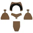 Ochraniacz na krocze do Kamizelki PGD Frag Plate Carrier, rozmiar: Uniwersalny, kolor: piaskowy
