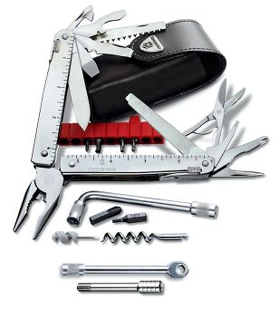 Victorinox Scyzoryk SwissTool X + Ratchet w etui, 115 mm