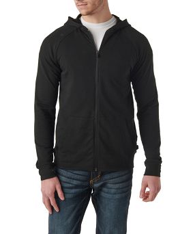 Bluza męska 5.11 ZONE FULL ZIP HOODIR kolor: BLACK