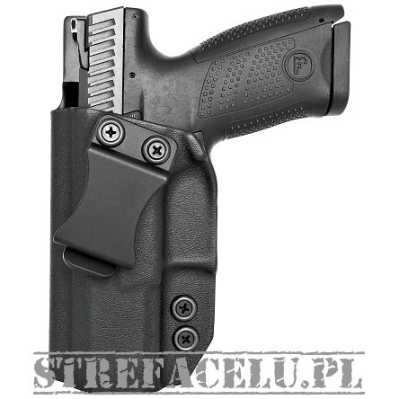 Kabura wewnętrzna lewa do pistoletu CZ P-10C OR, LH IWB kydex, kolor: czarny