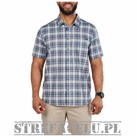 Koszula męska z krótkim rękawem 5.11 WYATT S/S PLAID SHIRT, kolor: TURBLNCE PLD 