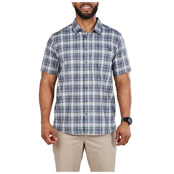 Koszula męska z krótkim rękawem 5.11 WYATT S/S PLAID SHIRT, kolor: TURBLNCE PLD