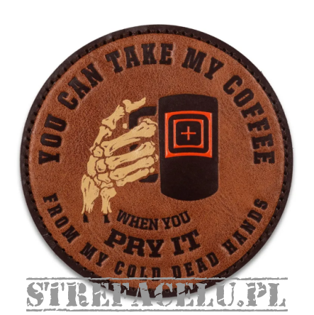Patch 5.11 COFFEE LEATHER PATCH kolor: BROWN