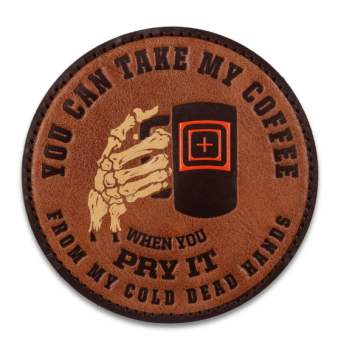 Patch 5.11 COFFEE LEATHER PATCH kolor: BROWN