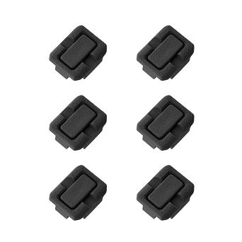 Wire Control Kit - 6pcs, Compatibility : M-LOK Handguard, Color : Black