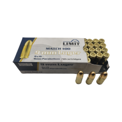 Nabój kulowy FMJ/Match 100 -  8g/ 124gr LIMIT// 9 PARA