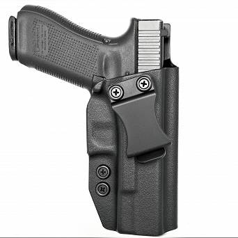 Kabura wewnętrzna prawa do pistoletu Glock 17/19/22/23/26/27/31/32/33/34/45, RH IWB kydex, kolor: czarny