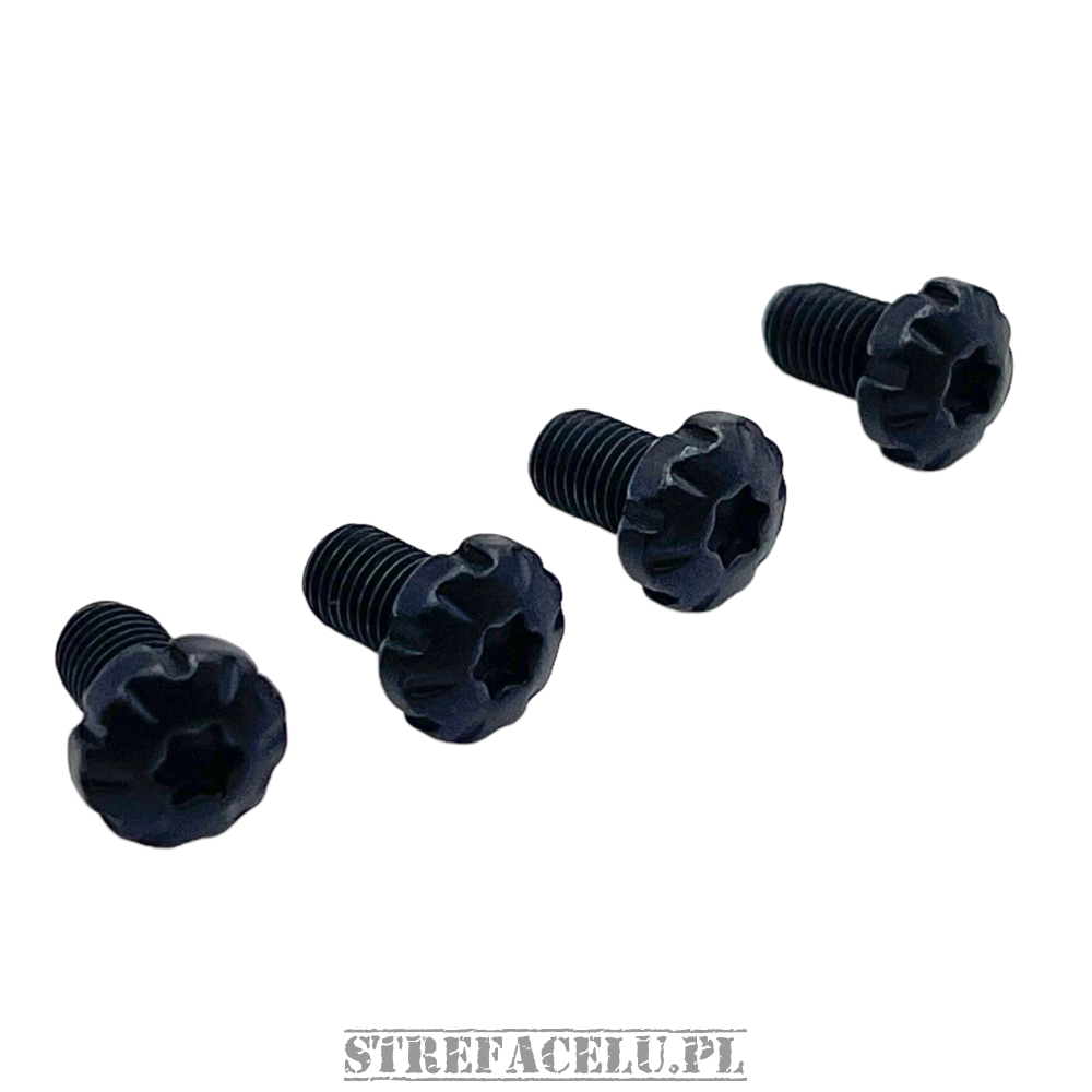 Śruby okładzin BUL 1911 kpl. 4 szt. - Grip Screw - Torx - Star - Black #SCRW/1911-14
