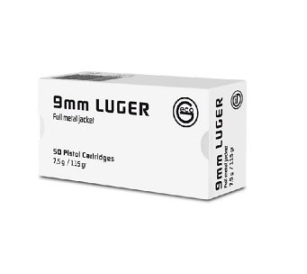 Nabój kulowy GECO Luger 7.5G FMJ // 9 PARA