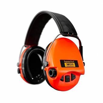 Słuchawki aktywne Sordin Supreme Pro-X Leather Pomarańczowe nagłowne SOR75302-X/L-14-S