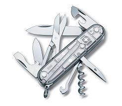 Victorinox Scyzoryk Climber , SilverTech transparentny, celidor, 91mm