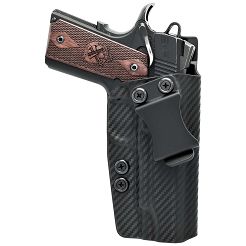 Kabura IWB Kydex 1911 Commander 4.25" (bez szyny) - Carbon. Wew. Prawa - Concealment Express CEX-1911-425NR-CF-RH-VAR