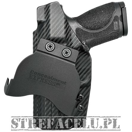 Kabura zewnętrzna prawa do pistoletu Smith&Wesson M&P M2.0, RH OWB kydex, kolor: carbon