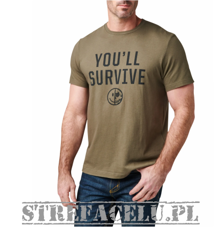 T-shirt meski 5.11 YOU LL SURVIVE SS TEE kolor: RANGER GREEN