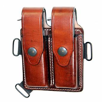 Handmade Leather magazine pouch for Sig Sauer P226 - Brown