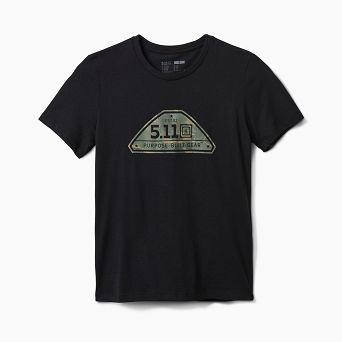 T-shirt damski 5.11 WM CAMO CREST SS TEE kolor: BLACK - (Wybór rozmiarów)
