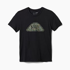 T-shirt damski 5.11 WM CAMO CREST SS TEE kolor: BLACK - (Wybór rozmiarów)