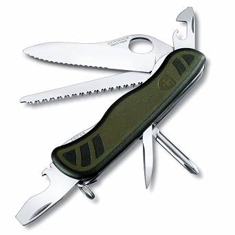 Victorinox Swiss Soldier’s Knife 08 zielono-czarny. Nylon 111mm