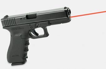 Wskaźnik laserowy w żerdzi do pistoletu Glock 17,22,31,37 Gen1-3 - Czerwony - Lasermax LMS-1141P