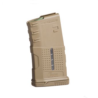 Magazynek polimerowy do AR15/M16 - G2 20 naboi - kal. 7,62, okno, kolor: piaskowy