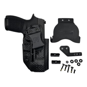 Kabura obustronna IWB/OWB Druid 2.0 do Glock 19/19X/23/32/45 + TLR-7/7A/7X, kydex, kolor: czarny