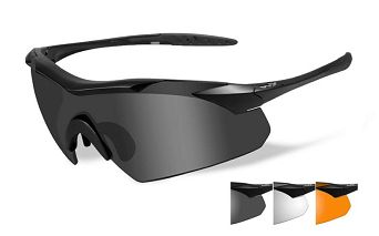 Okulary WileyX Vapor 2.5 Grey / Clear / Light Rust 3552 / Matte Black Frame