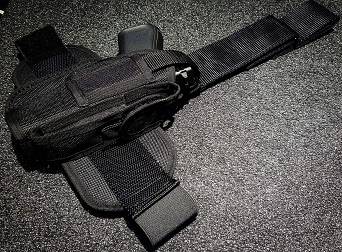 Kabura parciana Glock 17 Orzeł z Ładownicą - Kajman - Czarna