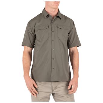 Koszula męska z krótkim rękawem 5.11 FREEDOM FLEX WOVEN RANGER GREEN
