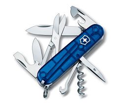 Victorinox Scyzoryk Climber niebieski transparentny. celidor. 91mm