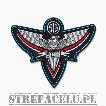 Patch 5.11 CHROME EAGLE SIG SAUER PATCH kolor: MULTI