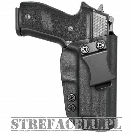 Kabura wewnętrzna prawa do pistoletu Sig Sauer P226 z szyną, RH IWB kydex, kolor: czarny