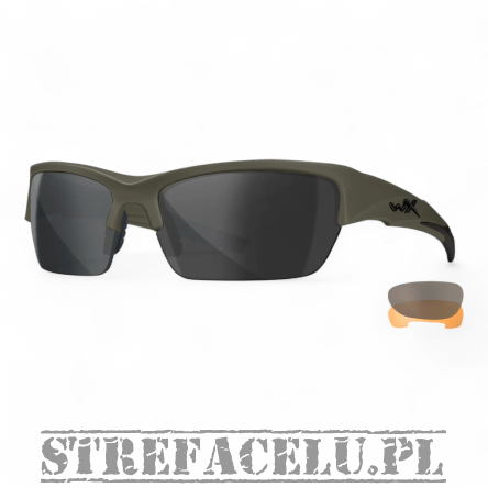 Okulary WileyX Valor 2.5 Grey / Clear / Light Rust / OD Green Frame CHVAL06G