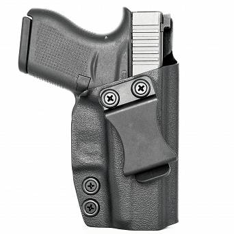 Kabura wewnętrzna prawa do pistoletu Glock 43/43X MOS, RH IWB kydex, kolor: czarny