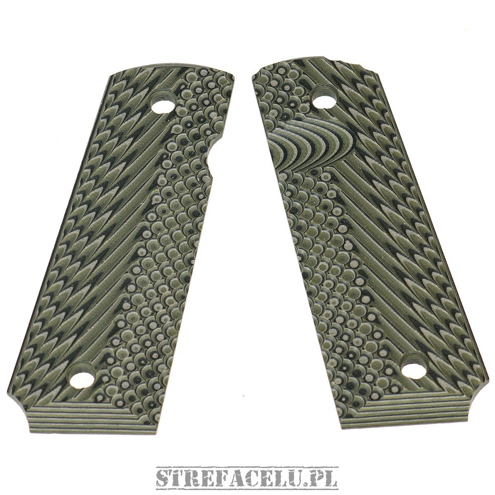 Okładziny G10 do BUL 1911 FS - GK1 Government Green #GRP/1911-46