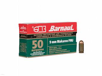 Nabój kulowy FMJ Barnaul 6.1g // 9mm Makarov