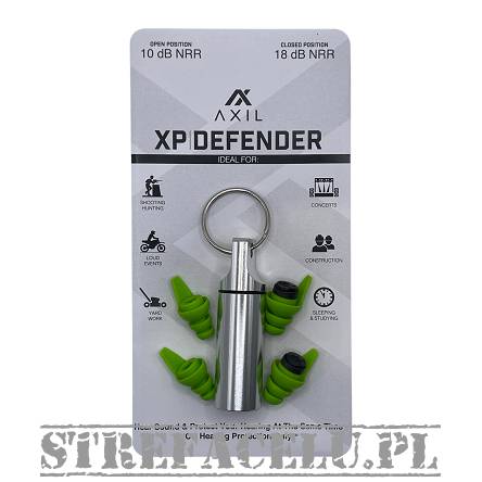 Zatyczki do uszu XP Defender - M/L kolor: Green  - AXIL