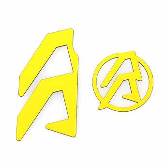 Naklejki do kabur Alpha-X LH - Yellow - Alpha-X LH Color Inlays - Yellow