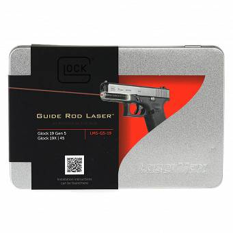 Wskaźnik laserowy w żerdzi do pistoletów Glock 19. 19MOS. 19X. 45 Gen5 - Czerwony - Lasermax LMS-G5-19
